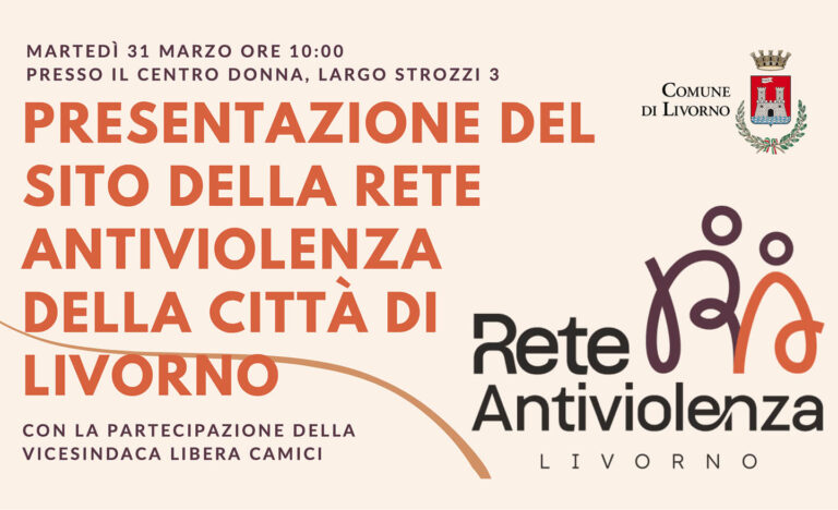 Marzo Donna 2026 Livorno - Presentazione sito web Rete Antiviolenza